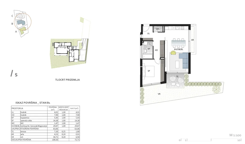 Zagreb, Maksimir - Moderan dvosoban stan 72 m2, novogradnja