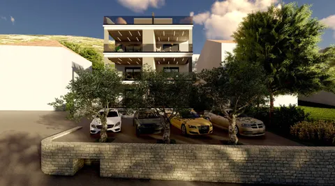 Trogir, Seget Donji - Trosoban stan s pogledom na more 113 m2