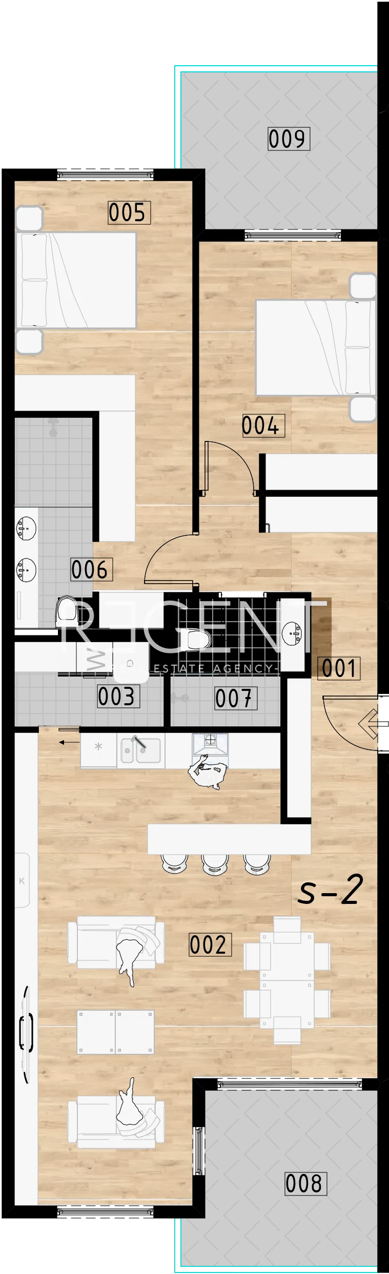 Zagreb, Donje Svetice –Trosoban stan u izgradnji 108 m2