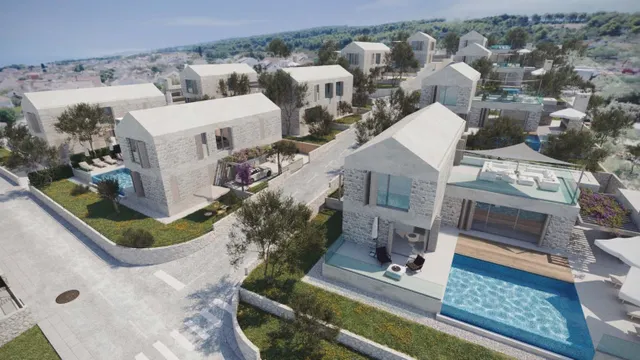 Brač, Supetar – Kompleks luksuznih vila u nizu