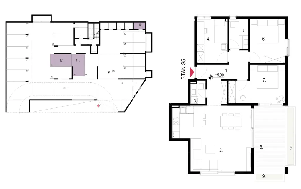 Split, Kaštela - Trosoban stan s terasom 109 m2 NOVOGRADNJA