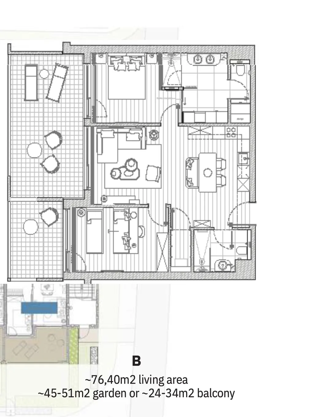 Zadar, Petrčane, Falkensteiner Aurora Premium Living Residences - Trosoban apartman 109 m2