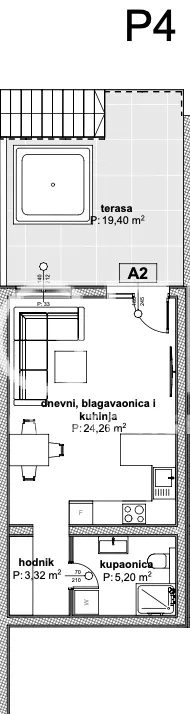 Trogir, Čiovo - Apartman u luksuznom apartmanskom naselju u blizini mora 65 m2