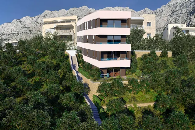 Makarska - Dvosoban stan s loggiom 64 m2 NOVOGRADNJA