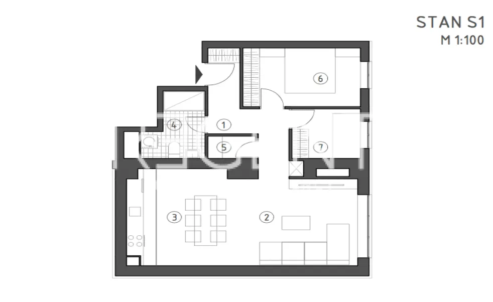 Zagreb, Sesvete - Dvosoban stan 65 m2