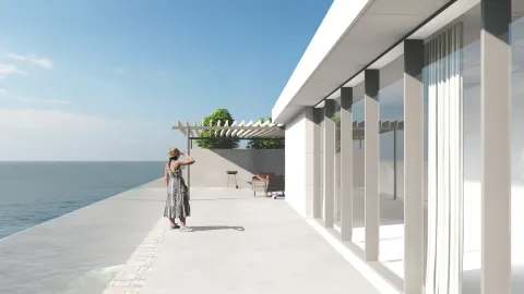 Opatija - Građevinsko zemljište s projektom i dozvolom prvi red uz more