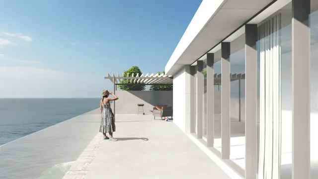 Opatija - Građevinsko zemljište s projektom i dozvolom prvi red uz more
