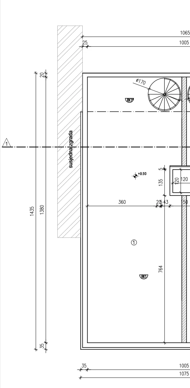 Trogir, Okrug Gornji - Dvosoban stan sa balkonom i krovnom terasom 66,29 m²