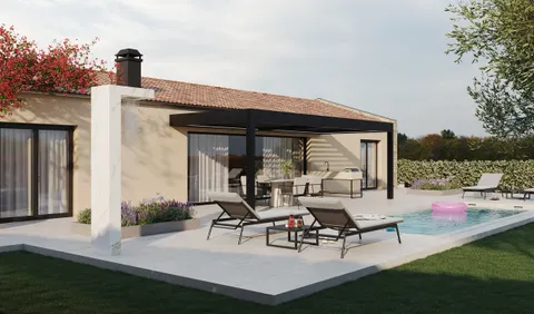 Istra, Žminj - Moderna prizemnica s bazenom 106 m2
