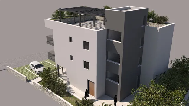 Trogir, Čiovo - Dvosobni stan 75 m2 NOVOGRADNJA
