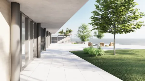Opatija - Građevinsko zemljište s projektom i dozvolom prvi red uz more
