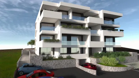 Trogir, Okrug Gornji – Dvosoban stan s terasom 68 m2 novogradnja