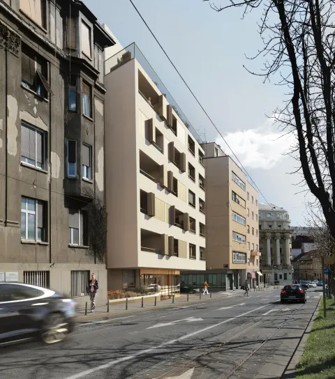 Zagreb, Novakova, Langov Trg - Poslovni prostor u urbanoj stambenoj novogradnji 104 m2