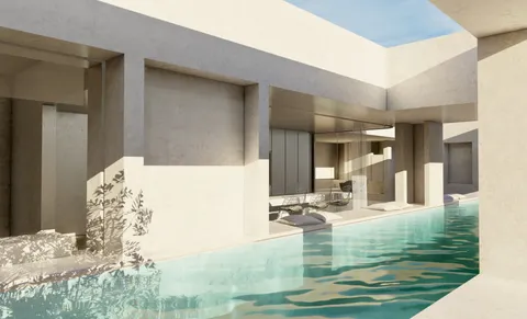 Split, Podstrana, zemljište 1400 m2 s projektom luksuzne vile s pogledom na more
