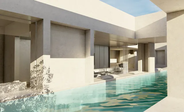 Split, Podstrana, zemljište 1400 m2 s projektom luksuzne vile s pogledom na more