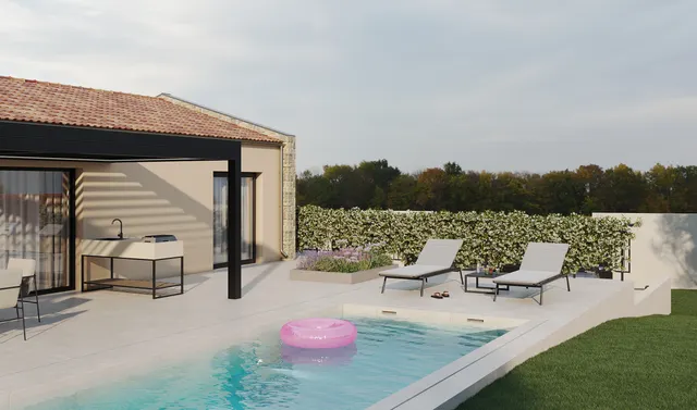 Istra, Žminj - Moderna prizemnica s bazenom 106 m2