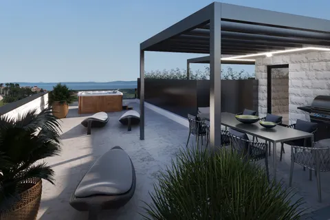 Zadar, Privlaka - Trosoban stan u stambenom naselju blizu mora 82 m2 , novogradnja
