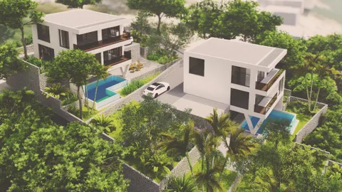 Omiš, Lokva Rogoznica - Moderna vila u izgradnji s pogledom na more 277 m2