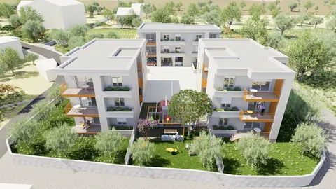 Kaštel Kambelovac – Trosoban stan s terasom novogradnja 81 m²