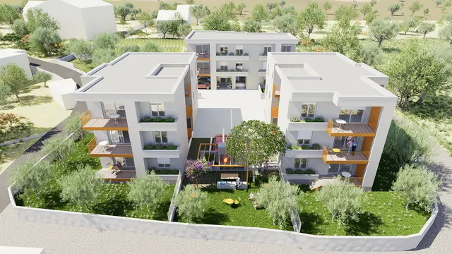 Kaštel Kambelovac – Trosoban stan s terasom novogradnja 81 m²