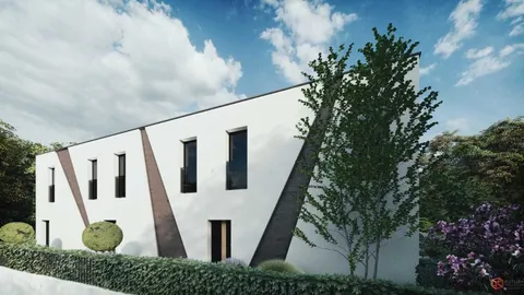 Pag, Mandre - Moderan dvoetažni stan s bazenom, novogradnja