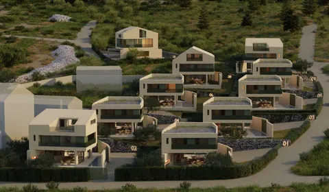 Brač, Sutivan - Trosobna dvoetažna vila sa bazenom i pogledom na more 109 m2