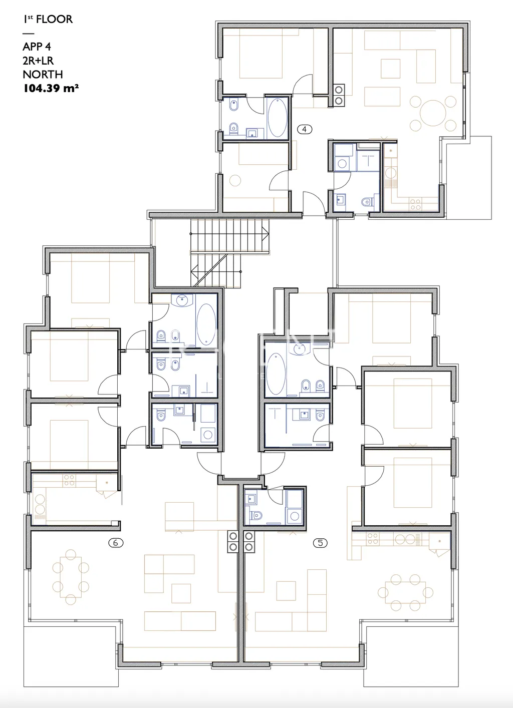 Kvarner, Opatija - Moderan trosoban stan, novogradnja 104 m2