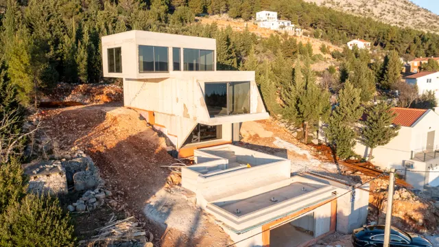 Starigrad, Paklenica - Dizajnerska vila panoramskog pogleda na more i Velebit