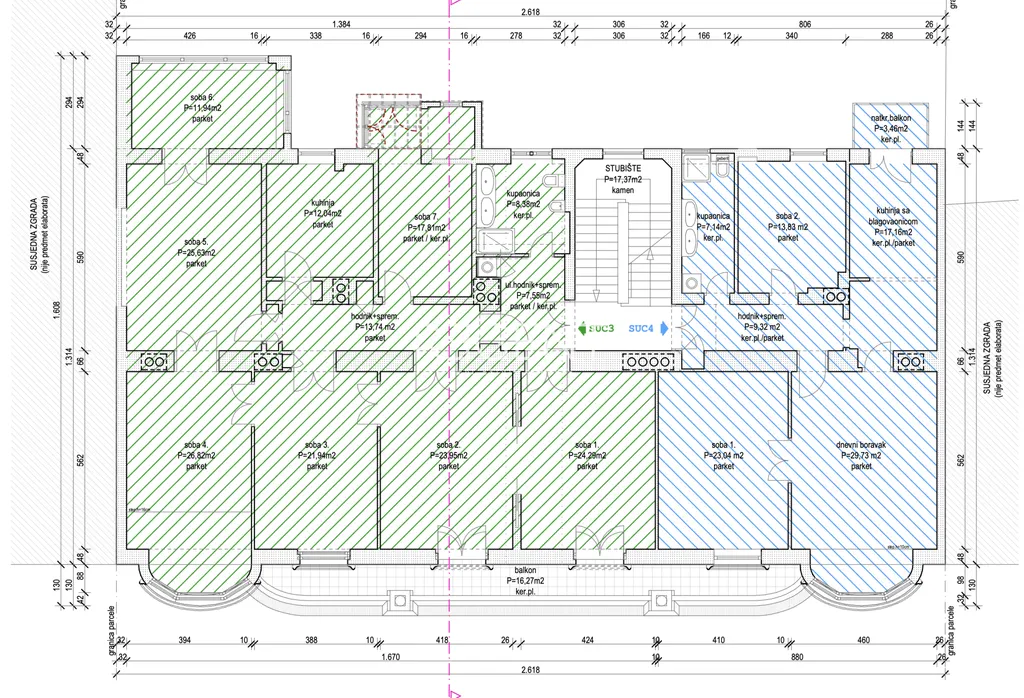 Zagreb, Centar – Građanski stan 244 m2 NOVA CIJENA