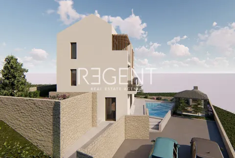Trogir, Sevid - Luksuzna vila s otvorenim pogledom na more 165 m2