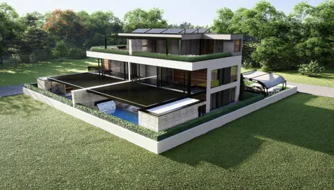 Istra, Vabriga - Luksuzni trosoban stan s krovnom terasom 117 m2