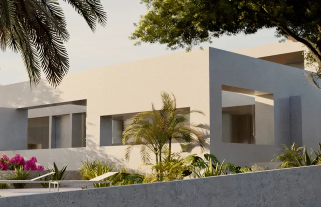 Split, Podstrana, zemljište 1400 m2 s projektom luksuzne vile s pogledom na more