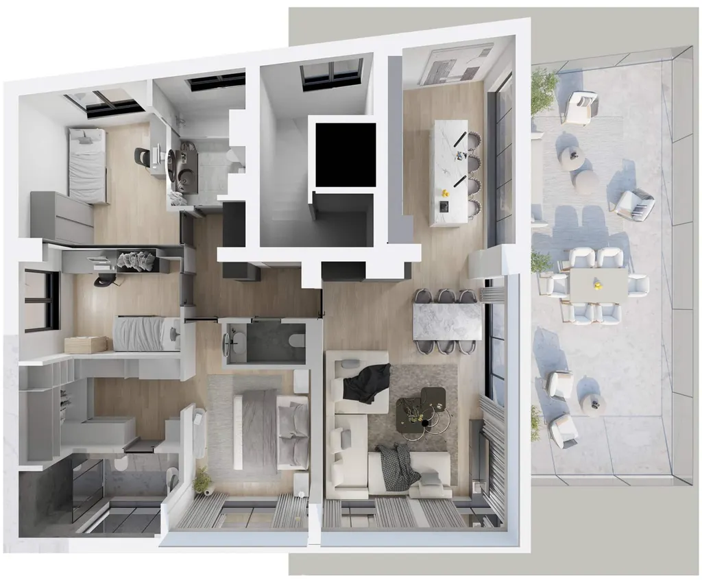 Zagreb, Maksimir - Luksuzan penthouse 113 m2