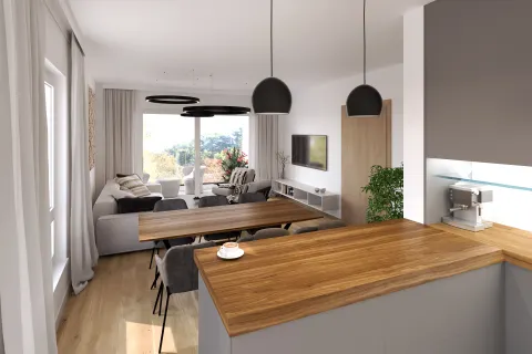Zagreb, Črnomerec - trosoban stan 73 m2 s garažnim parkirnim mjestom novogradnja