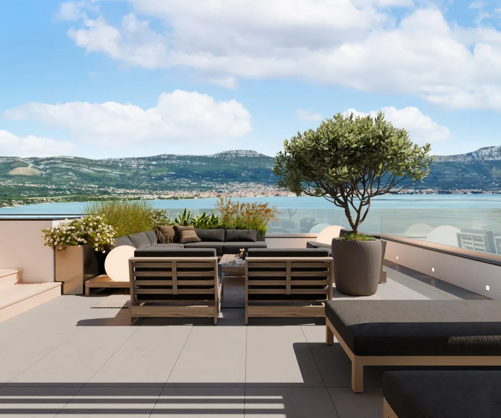 Trogir, Čiovo - Luksuzno apartmansko naselje sa pogledom na more