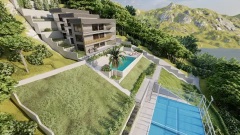 Omiš, Borak – Zemljište s projektom za izgradnju tri luksuzne vile 2460m2
