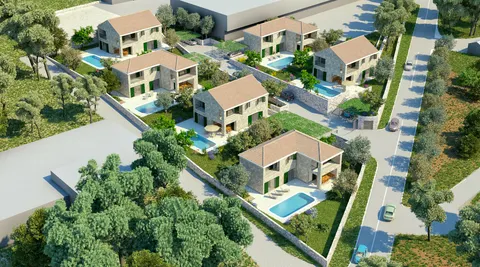 Brač, Bol - Građevisnko zemljište s projektom za izgradnju vila