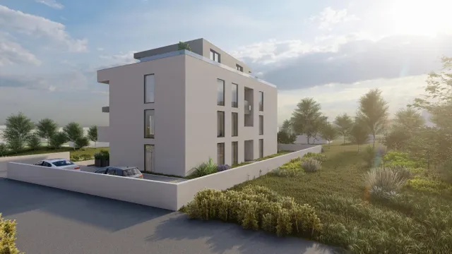 Split, Kaštel Lukšić - Trosoban stan s prostranim vrtom 68 m2 novogradnja