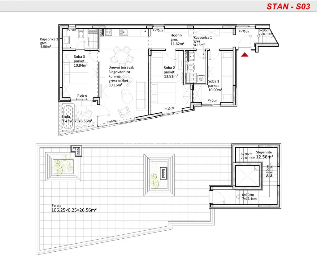 Zadar, Sukošan - Penthouse u novogradnji, 132 m2