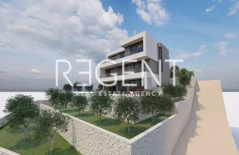 Makarska, Brela - Zemljište s projektom luksuzne vile 740 m2
