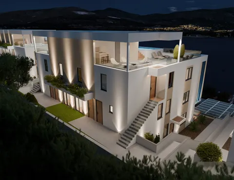 Trogir, Čiovo - Penthouse u luksuznom apartmanskom naselju u blizini mora 82 m2