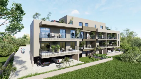 Trogir – Dvosoban stan u blizini centra s balkonom 72 m2, novogradnja