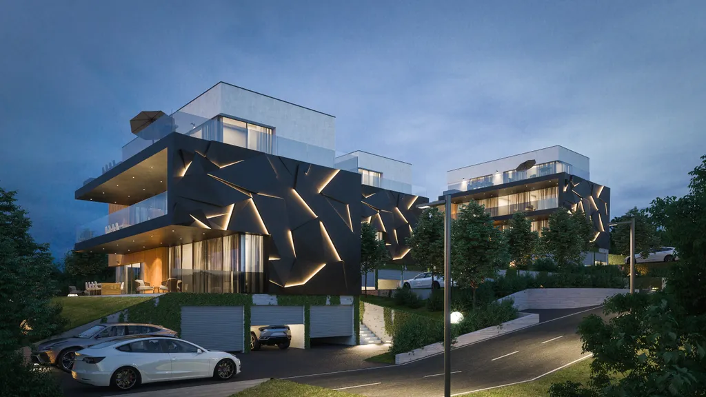 Zagreb, Gračani - Projekt luksuznog stambenog kompleksa , novogradnja