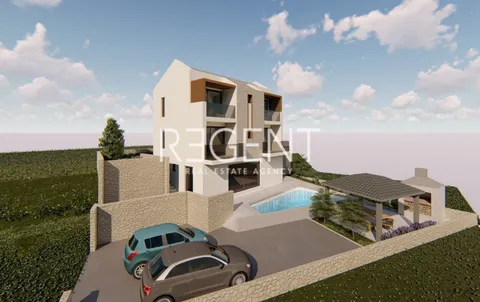 Trogir, Sevid - Luksuzna vila s otvorenim pogledom na more 165 m2