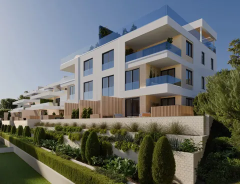 Trogir, Čiovo - Apartman u luksuznom apartmanskom naselju u blizini mora 65 m2