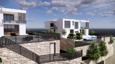 Split, Klis - Zemljište 1800 m2 s projektom za dvije vile