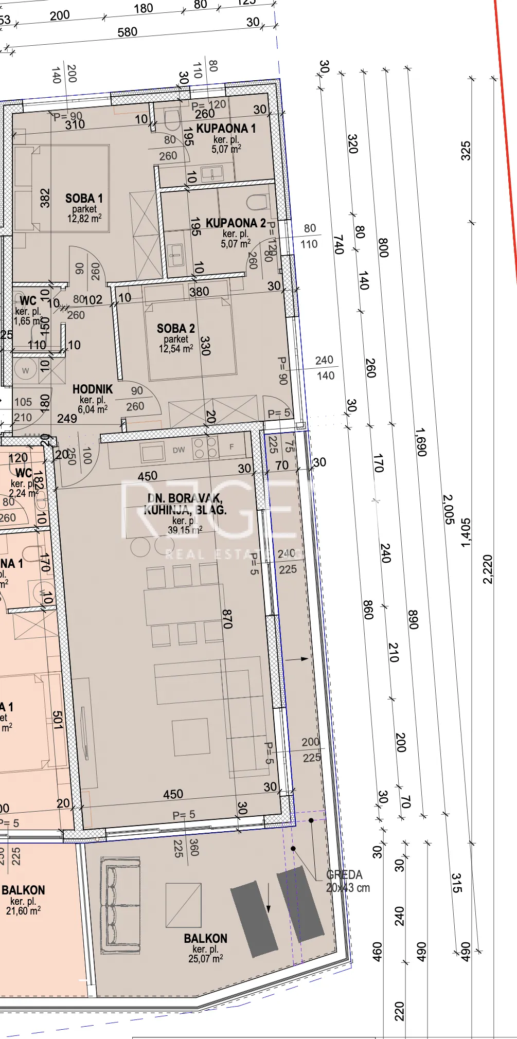 Opatija - Ekskluzivan trosoban stan 110 m2, NOVOGRADNJA