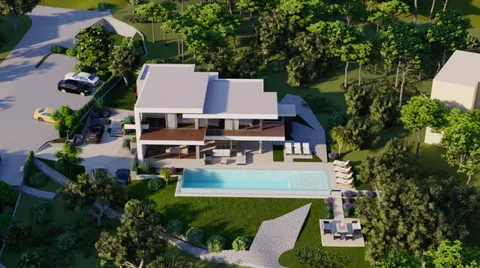Trogir, Čiovo - Zemljište s projektom luksuzne vile