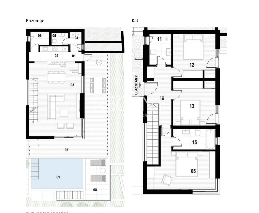 Rijeka, Kastav - Dvoetažni stan u luksuznom kompleksu 163 m2
