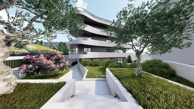 Trogir, Seget Donji - Dvosoban stan prvi red do mora 78m2